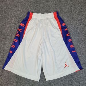 Vtg 90's Nike Air Jordan Jumpman Takeover Mens Sz M Basketball White Blue Orange